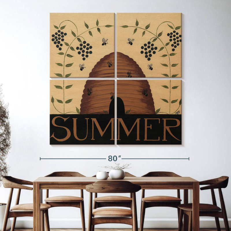 Brampt Summer Bees, 74" H x 74" W