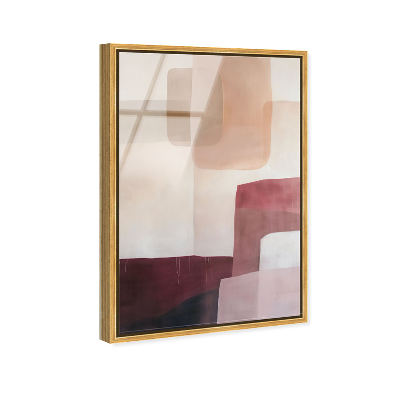 Ruby Dreams I High-Gloss Frameless Acrylic Glass Wall Art Abstract Print by Oliver Gal, Ready to Hang, 10 x 15, 55"H x 37"W