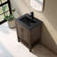 Chazden 24" Herringbone Design Single Bathroom Vanity with Ceramic Top-444019684-463235015-461940881
