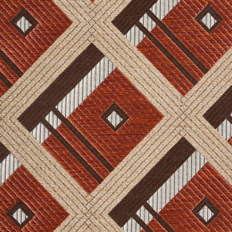 Tissu Legrad Argyle, Cognac