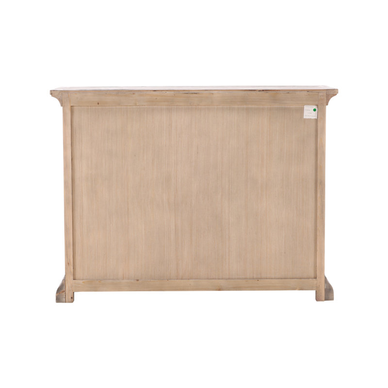 Furniture Classics Chet Reclaimed Pine Glass Door Cabinet