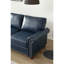 Living Room Sofa With Storage Sofa 2+3 Sectional Navy Blue Faux Leather