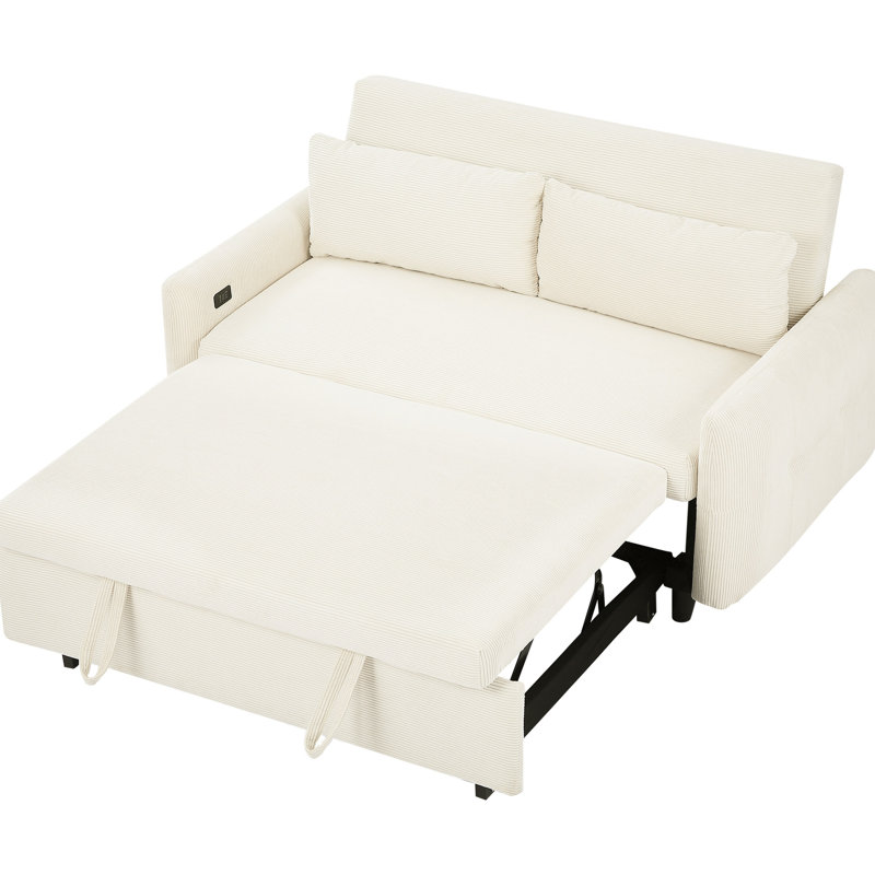 Ensemble de 2 sièges beiges avec ressorts ensachés et coussins amovibles