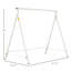 Portique de balancelle en métal blanc, structure de chaise suspendue robuste, capacité de poids de 528 lb, pour aire de jeu sur la pelouse du patio