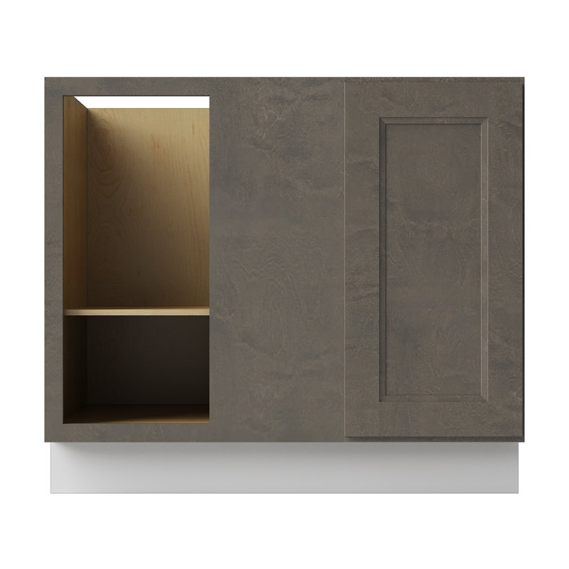 Armoire d'angle à base basse, L 42 po x H 34,5 po x P 24 po, Double shaker Cinder