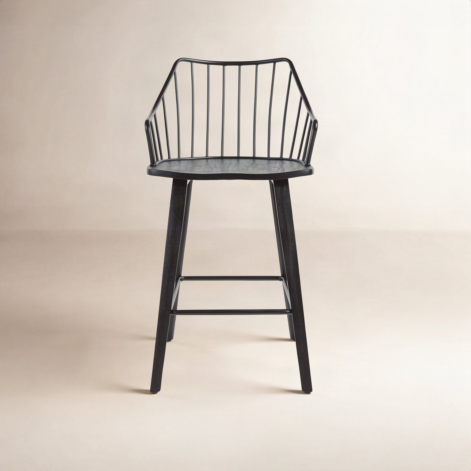 Lipman 26" Bar Stool, Black