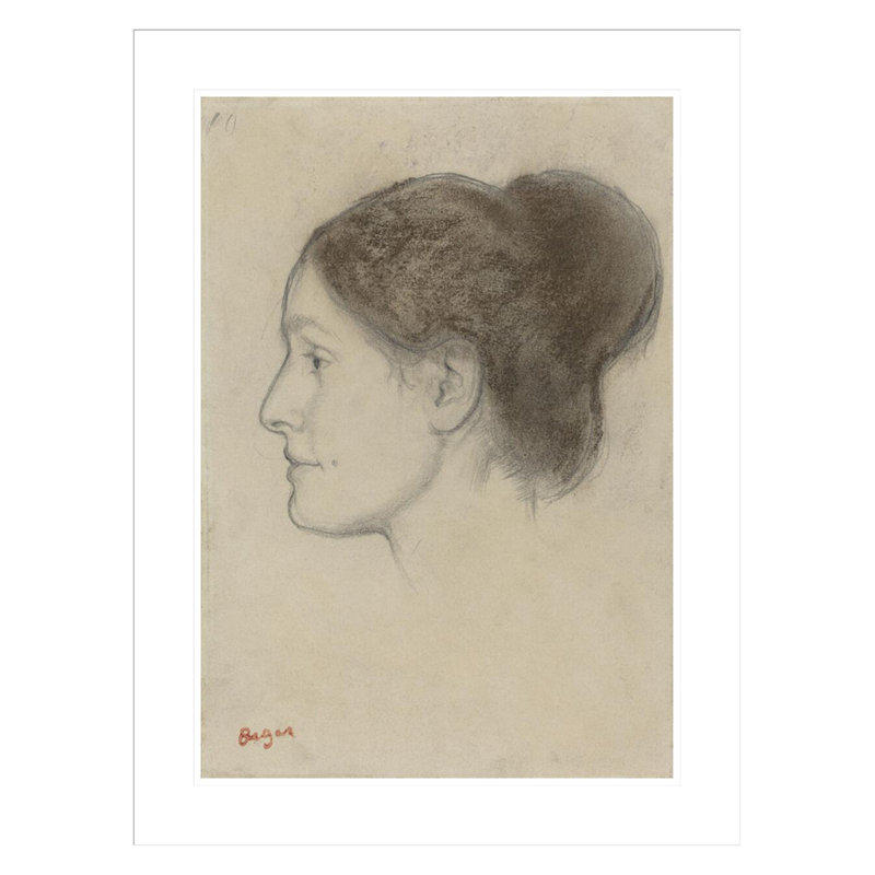 Hortense Valpinçon par Edgar Degas, impression giclée encadrée, H 29,5 po x l 22,43 po