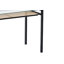 Alecsis Glass Top Metal Base Dining Table