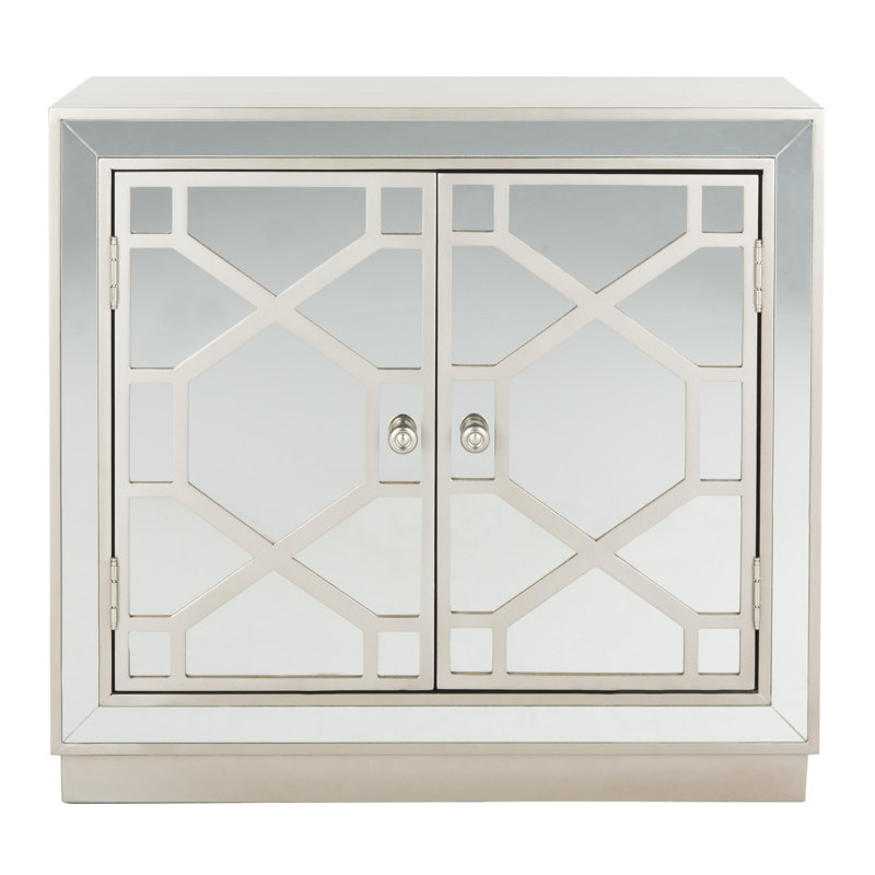 Table de chevet Glacaeu, Argent-champagne
