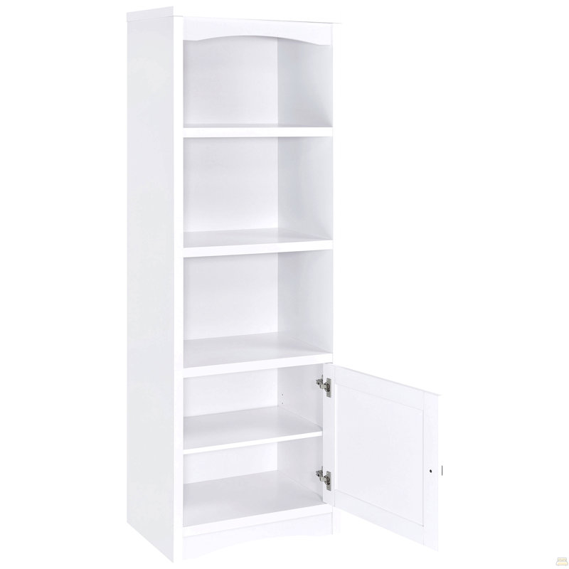 3-Shelf Engineered Wood Media Tower, White