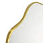 Miroir de plancher asymétrique doré Ellara
