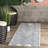 Dunham Abstract Indoor/Outdoor Area Rug for Living Room Patio Deck Front Porch Kitchen, Blue/Ivory-1856789833