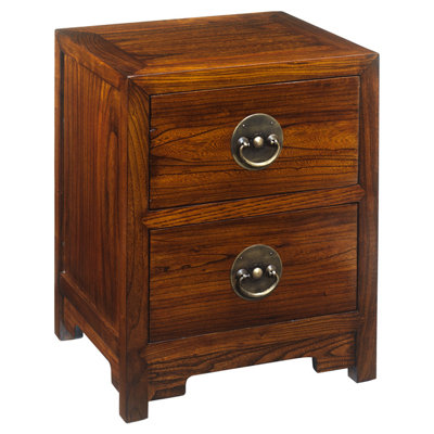 Hangzhou 48cm W Solid Wood Bedside Table