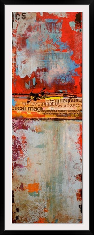 «Suzana Curtain Call» par Kirana, impression, Cadre noir, H 44 po x l 20 po x P 1 po