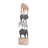 Polystone Safari Animals Decorative Multi Colored Sculpture