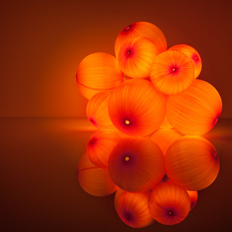 Guirlande de 72 lumières DEL 72 po, Orange