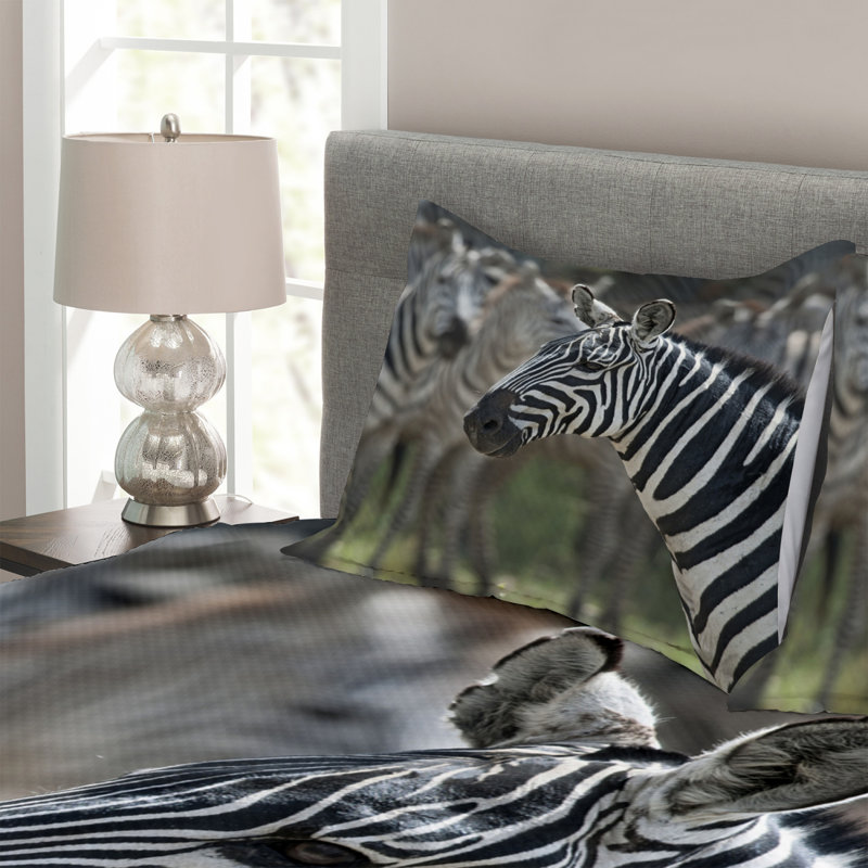 African Bedspread Set with Shams, 220 x 264 cm