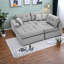 Chaise longue modulaire en L à compression pour la maison