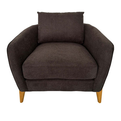 Modern Accent Chair with Back Pillow for Reading and Relaxation