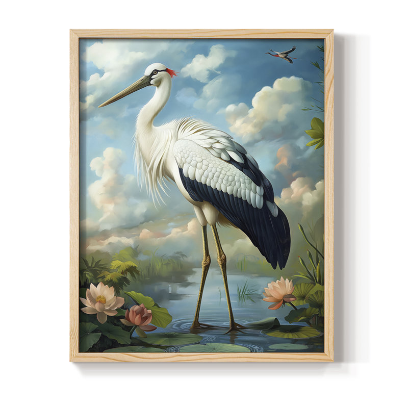 ANIMALS Series CX, reproduction encadrée - bois massif, H 11 po x l 9 po