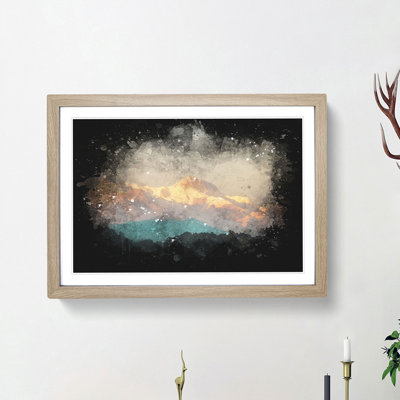 Mountains in Pokhara Nepal - Picture Frame Graphic Art Print