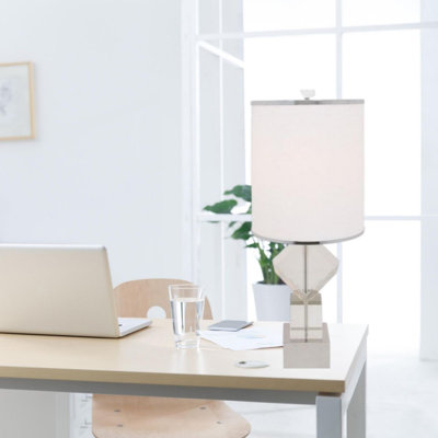 RENITH Crystal Cubes USB Table Lamp