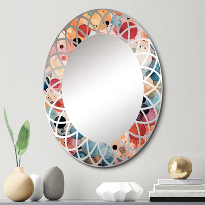Avisa - Miroir mural Mid-Century ovale