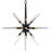 Ariel 16 - Light Sputnik Sphere Chandelier with Crystal Accents