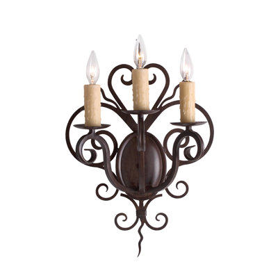 Kenneth 3 - Light Candle Wall Light