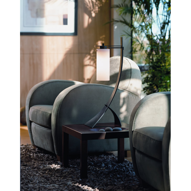 Stasis 28.3" Arched Table Lamp, Black