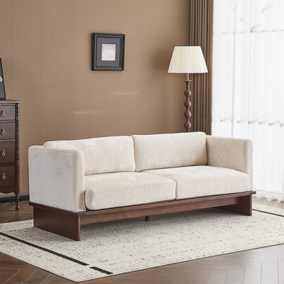 77" Modern 3-Seater Upholstered Sofa