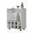 Kitchen Cart, 8-Bottle Rack Bar Cart