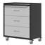 Armoire de rangement en métal avec roulettes, armoire à outils à 3 tiroirs