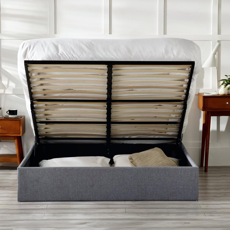 Maddoux Upholstered Ottoman Storage Bed, Kingsize (5')