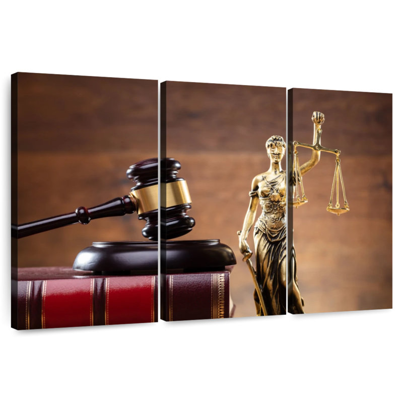 Alcaraz Golden Lady Justice, 24" H x 38" W