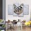 " Geometric Cat Multi Piece Canvas Print " by Jonathan A. 4 - Pieces-93025656