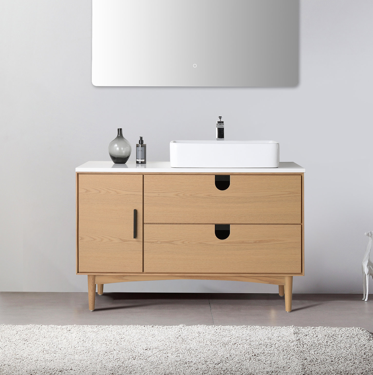 Antonina 47" Cedar Single Bathroom Vanity, Tan