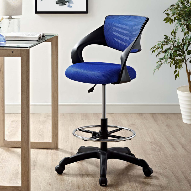 Modway Thrive Mesh Drafting Chair, Blue