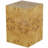 Cole And Grey Wood Square Cube Accent Table With Wood Grain Patterns
