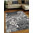 Tullos MACHINE MADE HEATSET POLYPROPYLENE AREA RUGS  - Rectangle Shape, Silver Color, Floral Modern Design, Machine Made Area Rugs for Living Room, Bed Room-26156970