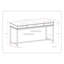 Bureau Mid-Century Banting - brun noyer-1048512506