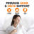 V-Shaped Memory Foam Pillow for Head, Neck, and Pregnancy Support with Removable Cover