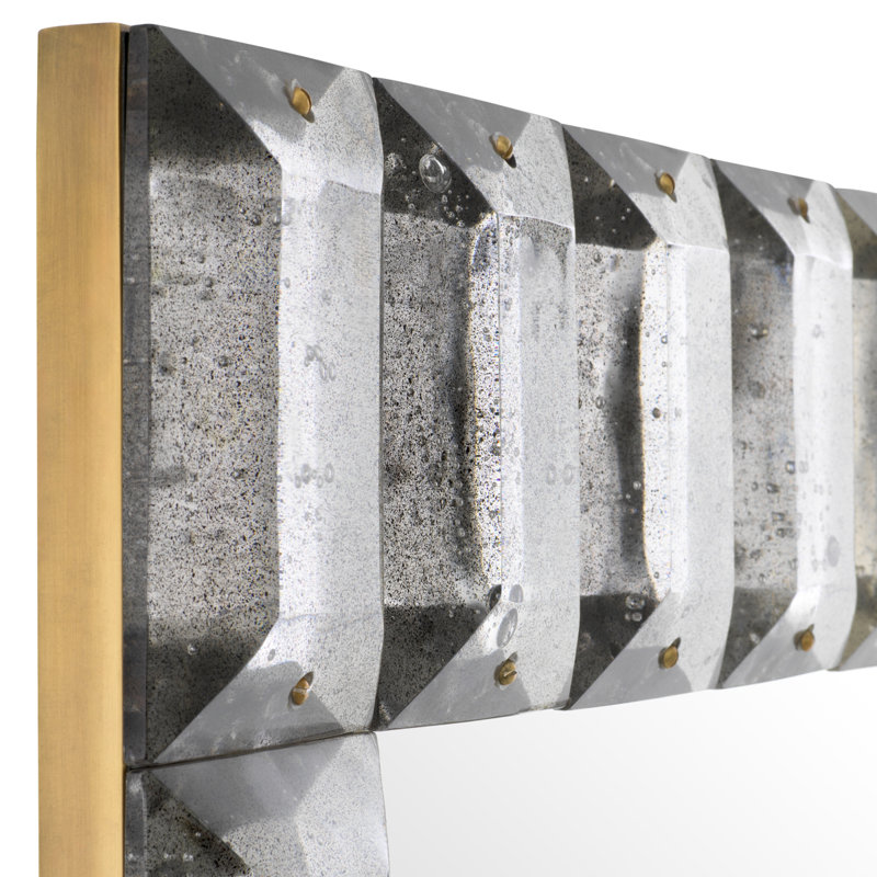 Mariani Rectangle Brass Mirror