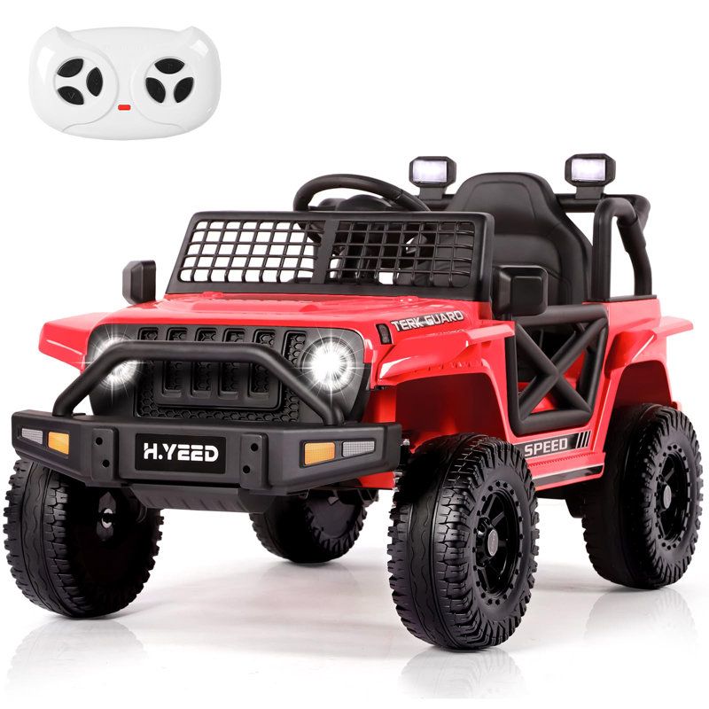 JooliH Battery Powered Ride On with Remote Control, Red