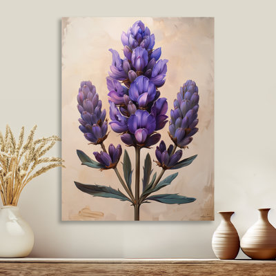 Mauve vert lilas Blooms II - lilas, art mural