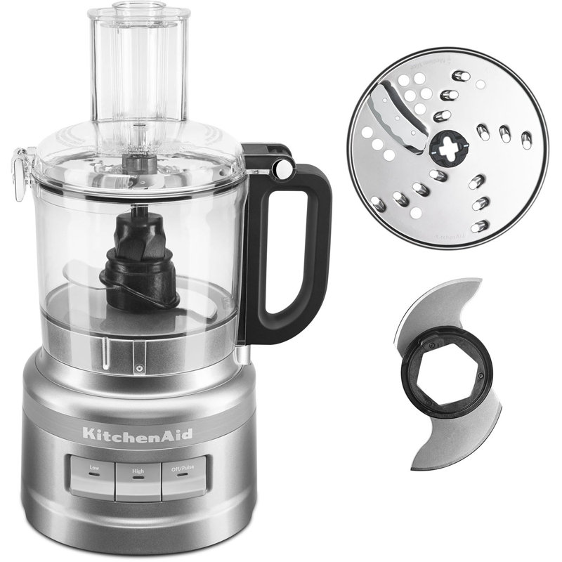 KitchenAid® 7 Cup Food Processor, Contour Silver