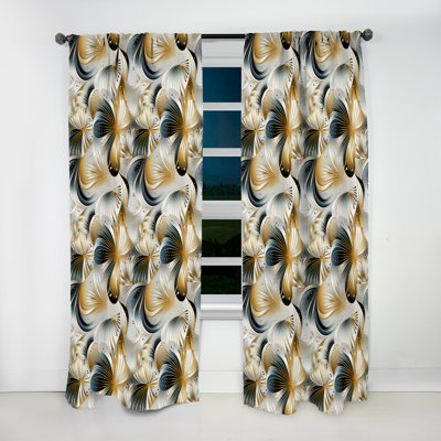 Popart Geometric Glam - Glam Velvet Curtain - Room Darkening - 1 panel