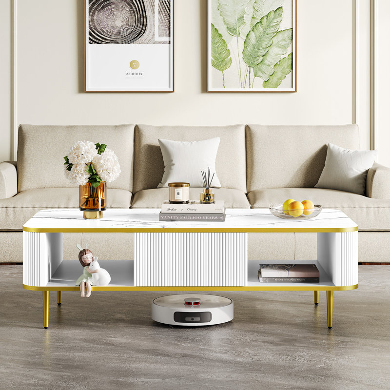 Almarion Four Leg Coffee Table with Storage