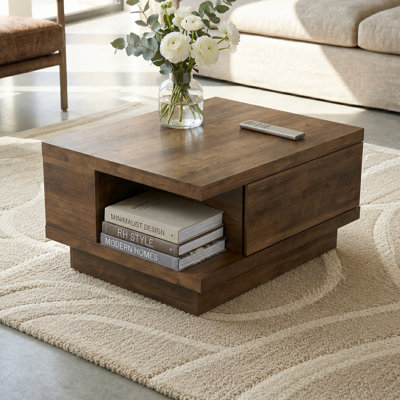 Table basse de rangement moderne avec tiroir 31,3 po Caomhan