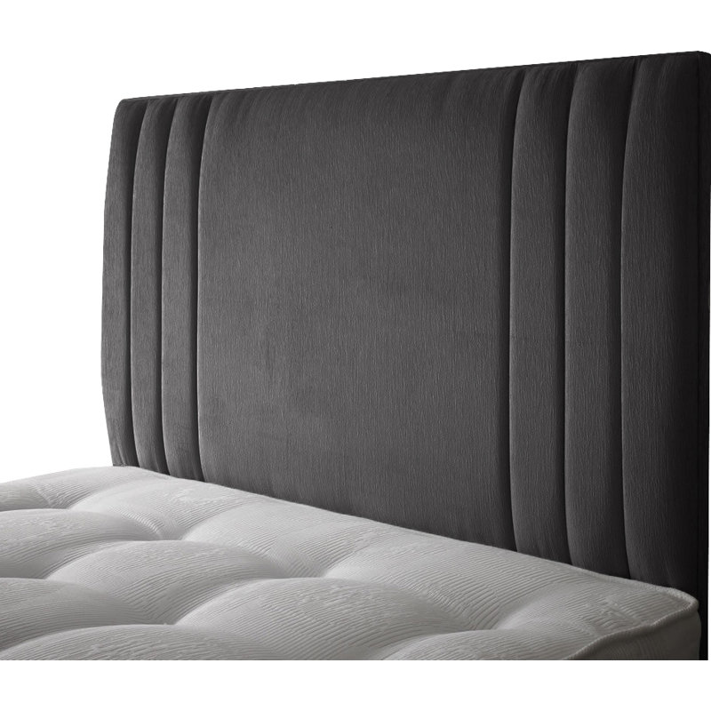 Lillard Upholstered Headboard, Double (4'6), Slate Grey